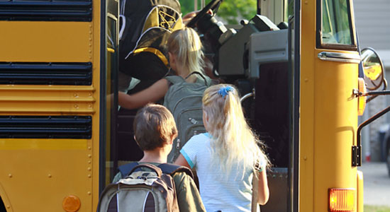 School Bus with children
